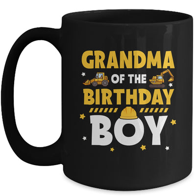 Grandma Of The Birthday Boy Construction Worker Party Mug | teecentury