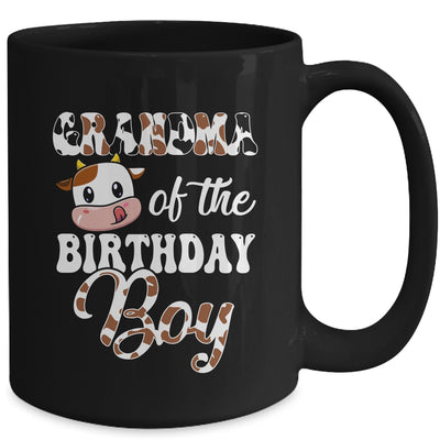 Grandma Of The Birthday Boy Cow Farm 1st Birthday Boy Mug | teecentury
