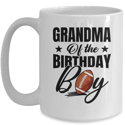 Grandma Of The Birthday Boy Football 1st Birthday Party Mug | teecentury