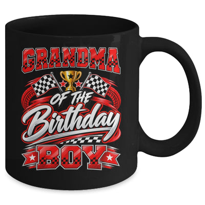 Grandma Of The Birthday Boy Race Car Family Pit Crew Mug | teecentury