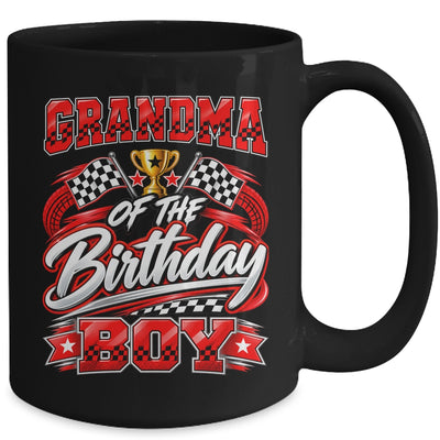 Grandma Of The Birthday Boy Race Car Family Pit Crew Mug | teecentury