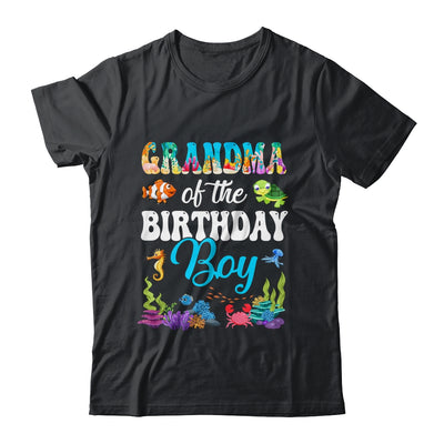 Grandma Of The Birthday Boy Sea Fish Ocean Aquarium Party Shirt & Hoodie | teecentury