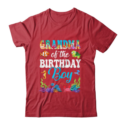 Grandma Of The Birthday Boy Sea Fish Ocean Aquarium Party Shirt & Hoodie | teecentury