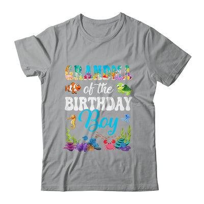 Grandma Of The Birthday Boy Sea Fish Ocean Aquarium Party Shirt & Hoodie | teecentury