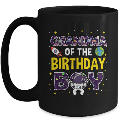 Grandma Of The Birthday Boy Space Astronaut Birthday Family Mug | teecentury