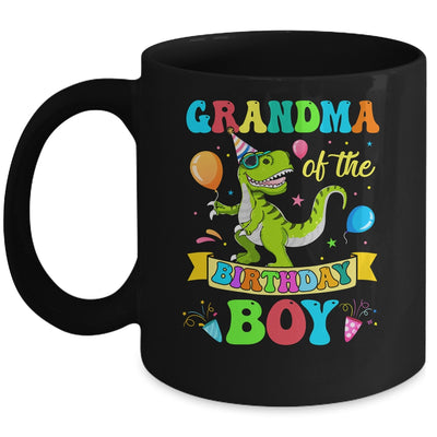 Grandma Of The Birthday Boy T-Rex Dinosaur Birthday Party Mug | teecentury