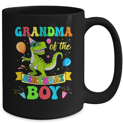 Grandma Of The Birthday Boy T-Rex Dinosaur Birthday Party Mug | teecentury