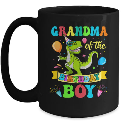 Grandma Of The Birthday Boy T-Rex Dinosaur Birthday Party Mug | teecentury