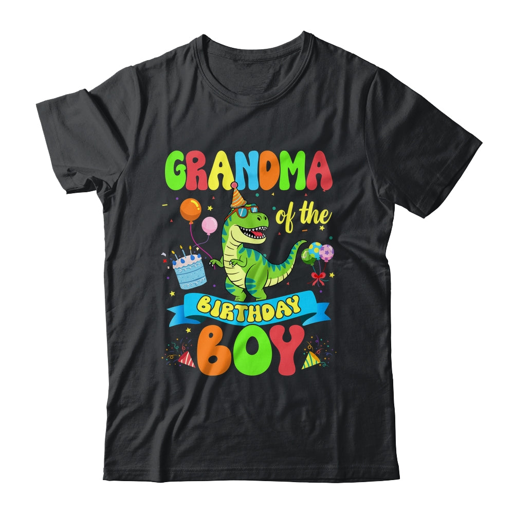 Grandma Of The Birthday Boy TRex Dinosaur Birthday Family Shirt & Hoodie | teecentury