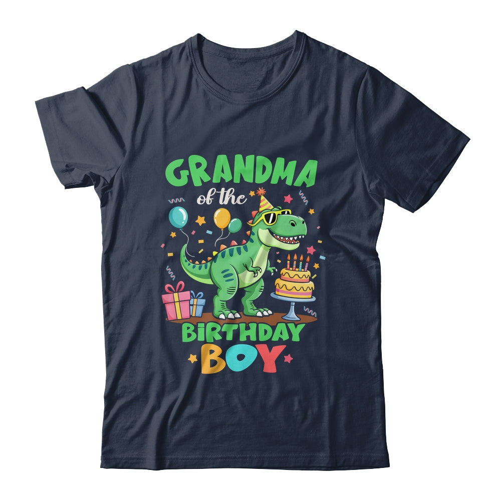 Grandma Of The Birthday Boy T Rex Dinosaur Family Party Shirt & Hoodie | teecentury