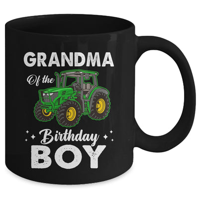 Grandma Of The Birthday Boy Tractors Farm Party Farmer Mug | teecentury