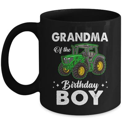 Grandma Of The Birthday Boy Tractors Farm Party Farmer Mug | teecentury