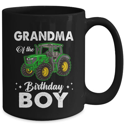 Grandma Of The Birthday Boy Tractors Farm Party Farmer Mug | teecentury