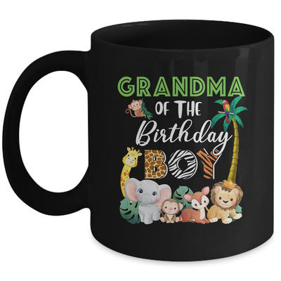 Grandma Of The Birthday Boy Wild Zoo Theme Safari Party Mug | teecentury