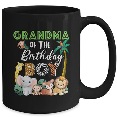 Grandma Of The Birthday Boy Wild Zoo Theme Safari Party Mug | teecentury