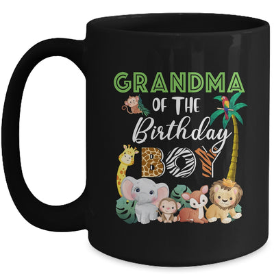 Grandma Of The Birthday Boy Wild Zoo Theme Safari Party Mug | teecentury