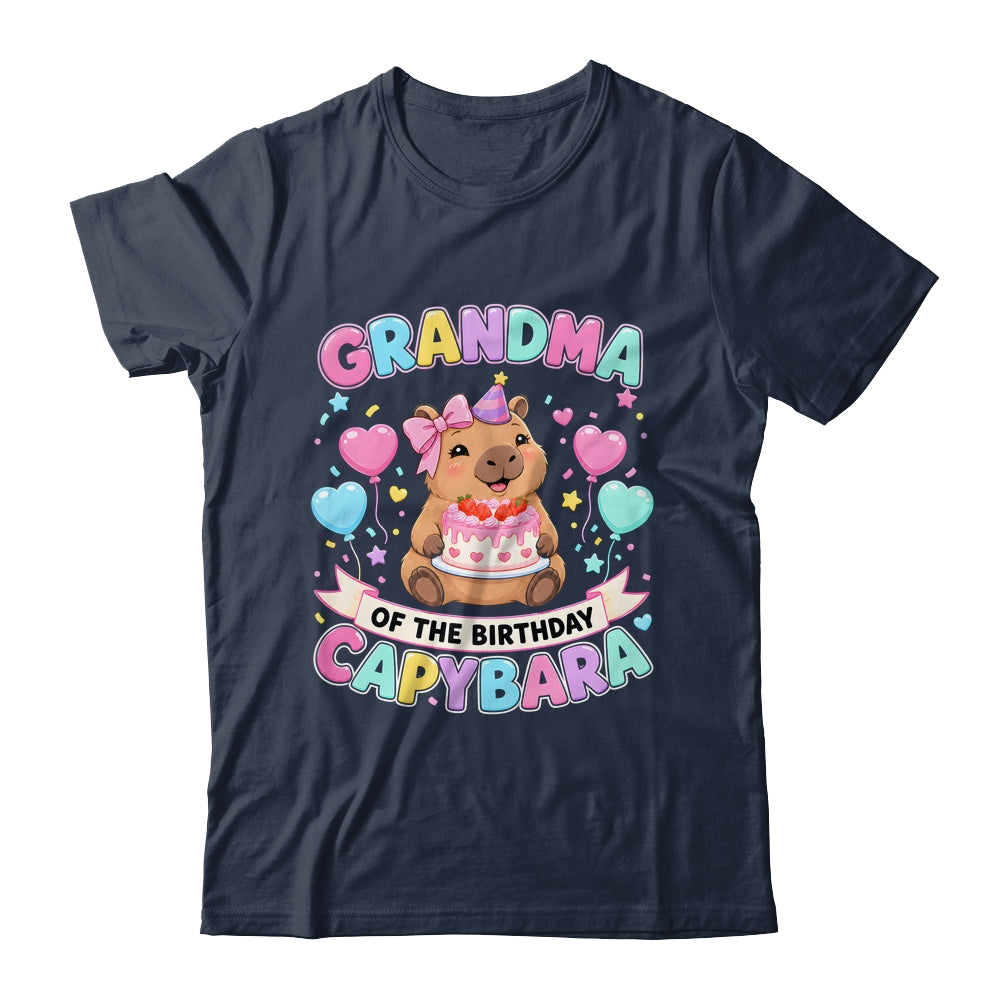 Grandma Of The Birthday Capybara Birthday Girl Family Shirt & Hoodie | teecentury