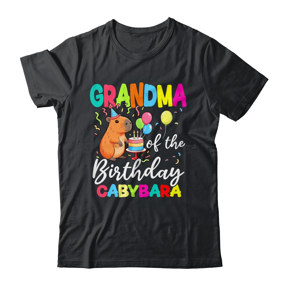 Grandma Of The Birthday Capybara Girl Bday Party Family Shirt & Hoodie | teecentury