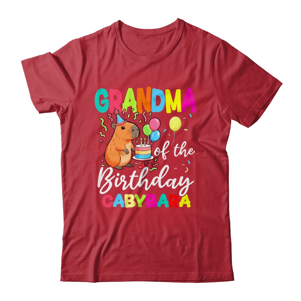 Grandma Of The Birthday Capybara Girl Bday Party Family Shirt & Hoodie | teecentury