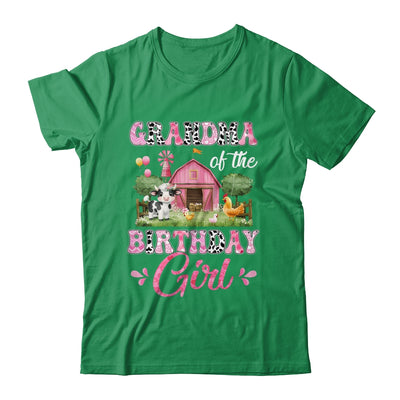 Grandma Of The Birthday Girl 1st Birthday Cow Farm Family Shirt & Hoodie | teecentury