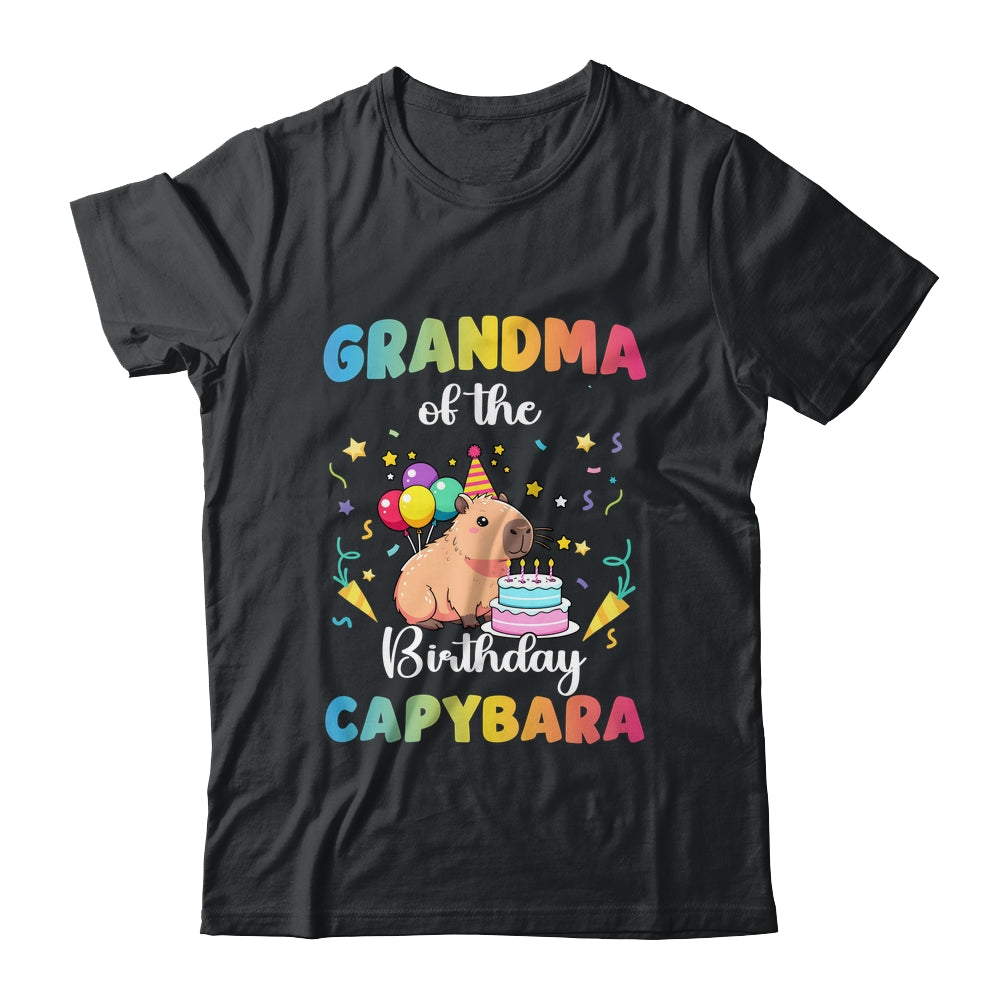 Grandma Of The Birthday Girl Capybara Bday Party Family Shirt & Hoodie | teecentury