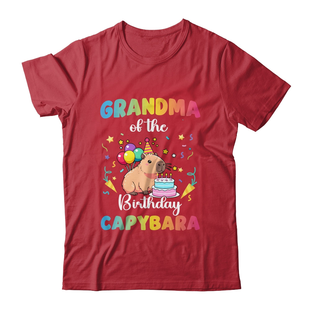 Grandma Of The Birthday Girl Capybara Bday Party Family Shirt & Hoodie | teecentury