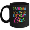 Grandma Of The Birthday Girl Glows Retro 80's Party Family Mug | teecentury