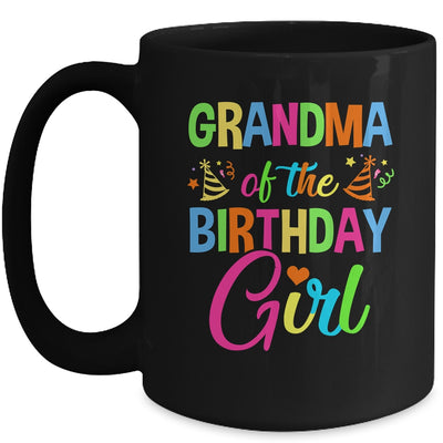 Grandma Of The Birthday Girl Glows Retro 80's Party Family Mug | teecentury