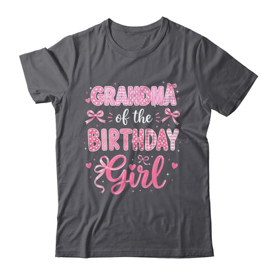 Grandma Of The Birthday Girl Matching Pink Coquette Bow Shirt & Hoodie | teecentury