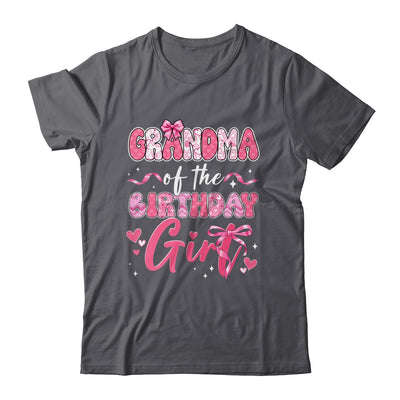 Grandma Of The Birthday Girl Pink Coquette Bow Family Shirt & Hoodie | teecentury