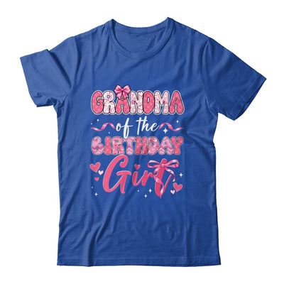 Grandma Of The Birthday Girl Pink Coquette Bow Family Shirt & Hoodie | teecentury