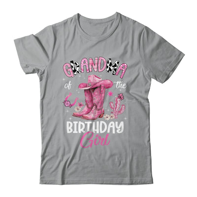 Grandma Of The Birthday Girl Pink Cowgirl Western Cow Girl Shirt & Hoodie | teecentury