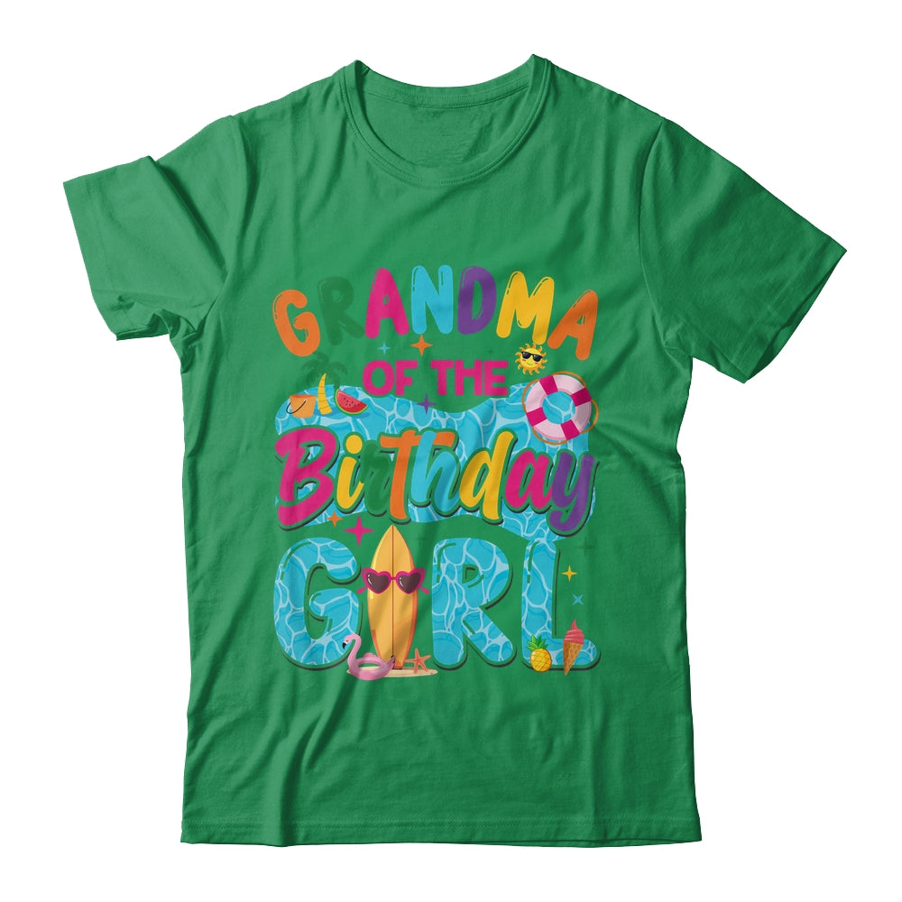 Grandma Of The Birthday Girl Pool Party Beach Family Matching Shirt & Hoodie | teecentury