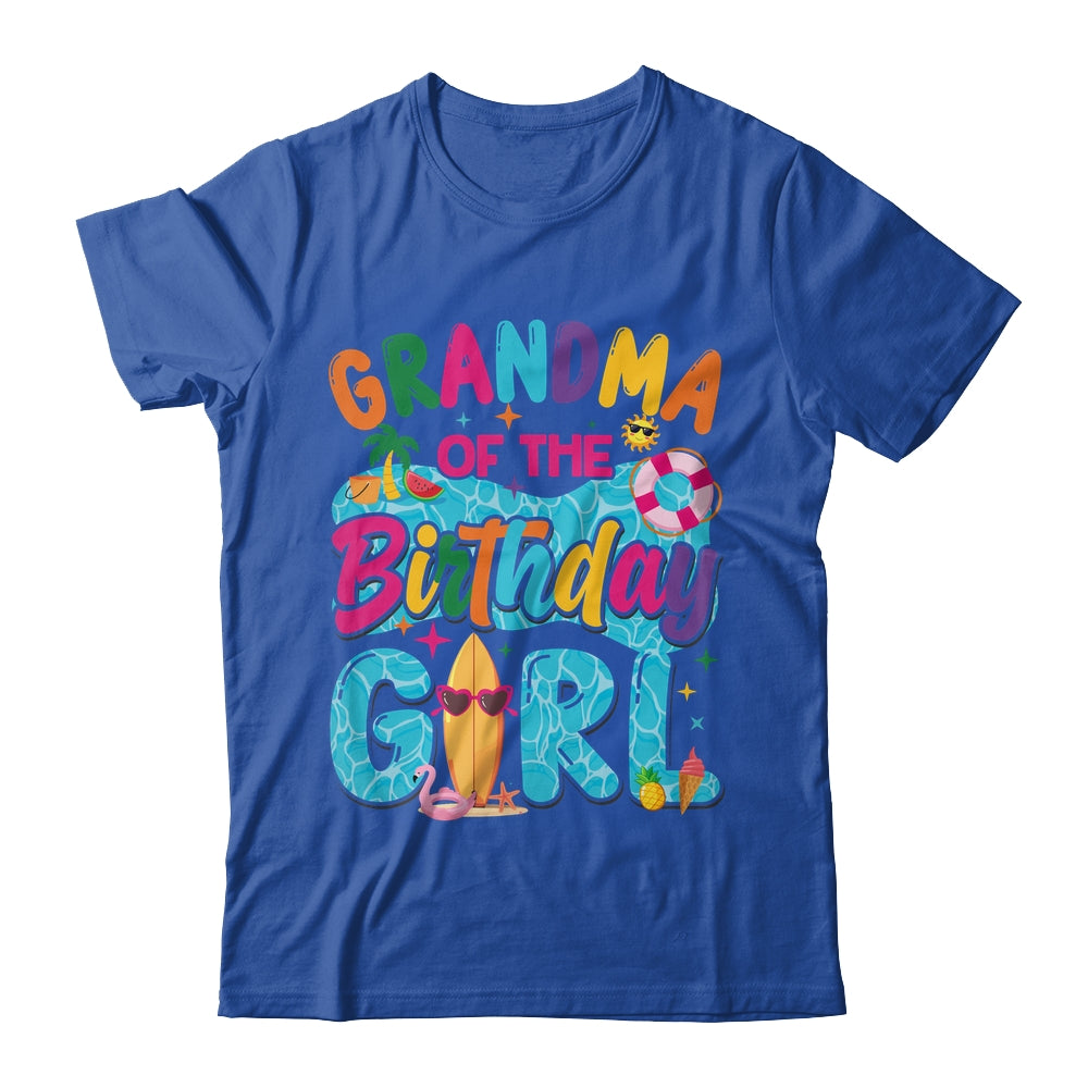 Grandma Of The Birthday Girl Pool Party Beach Family Matching Shirt & Hoodie | teecentury