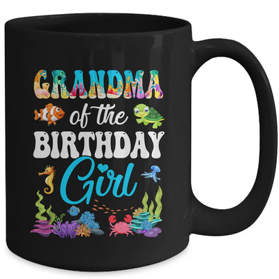 Grandma Of The Birthday Girl Sea Fish Ocean Aquarium Party Mug | teecentury