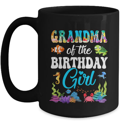 Grandma Of The Birthday Girl Sea Fish Ocean Aquarium Party Mug | teecentury