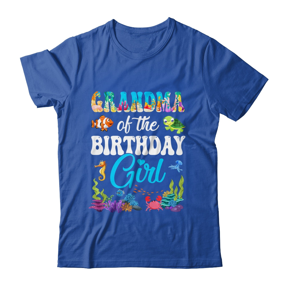 Grandma Of The Birthday Girl Sea Fish Ocean Aquarium Party Shirt & Hoodie | teecentury