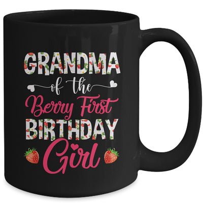 Grandma Of The Birthday Girl Strawberry Berry 1st Birthday Girl Mug | teecentury