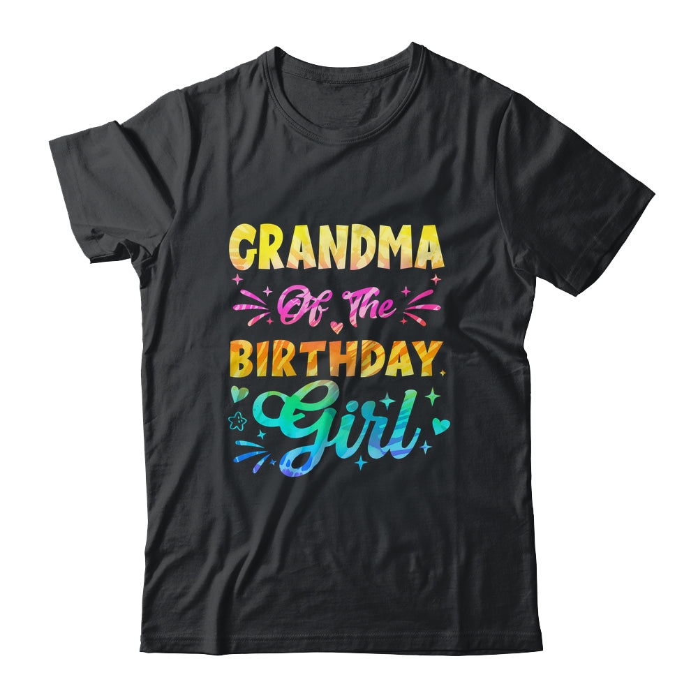 Grandma Of The Birthday Girl Tie Dye 1st Birthday Family Shirt & Hoodie | teecentury