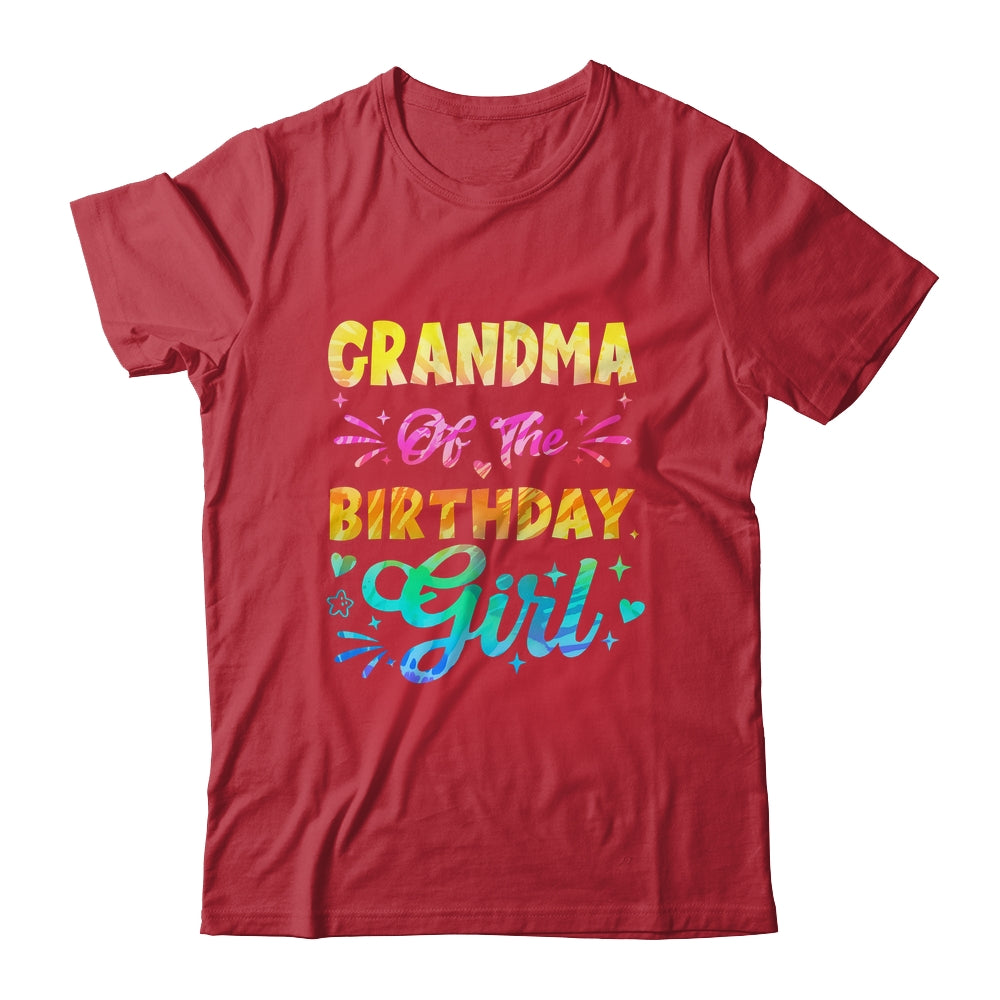 Grandma Of The Birthday Girl Tie Dye 1st Birthday Family Shirt & Hoodie | teecentury