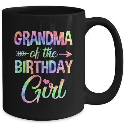 Grandma Of The Birthday Girl Tie Dye 1st Birthday Girl Mug | teecentury