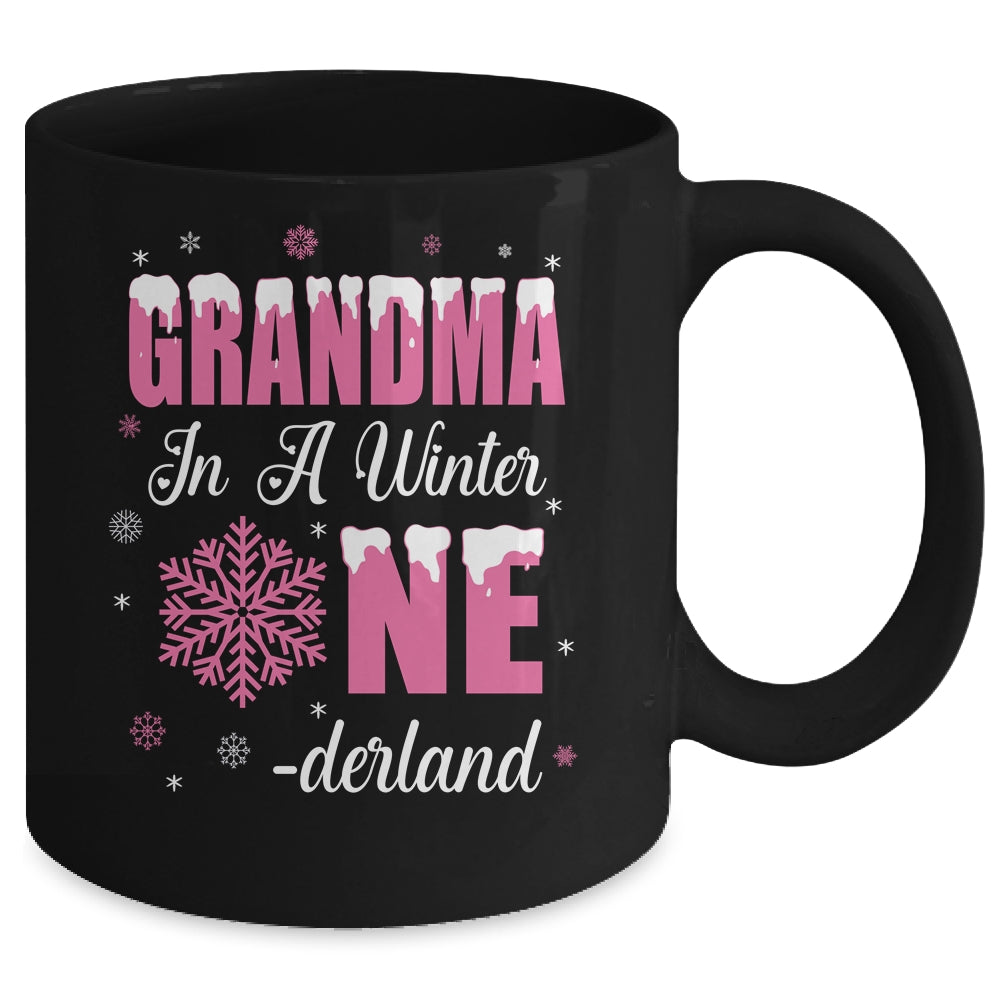 Grandma Of The Birthday Girl Winter Onederland 1st Birthday Mug | teecentury