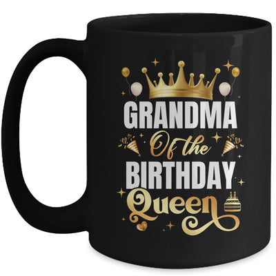 Grandma Of The Birthday Queen Funny Matching Birthday Party Mug | teecentury