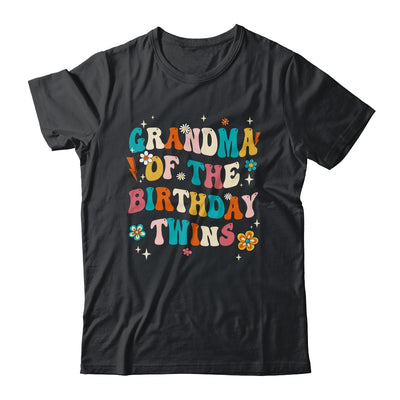 Grandma Of The Birthday Twins Boys Girls Party Retro Bday Shirt & Hoodie | teecentury