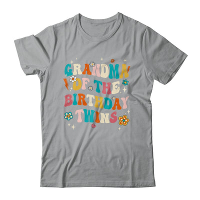Grandma Of The Birthday Twins Boys Girls Party Retro Bday Shirt & Hoodie | teecentury