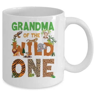 Grandma Of The Birthday Wild One Safari Birthday Boy Family Mug | teecentury