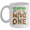 Grandma Of The Birthday Wild One Safari Birthday Boy Family Mug | teecentury