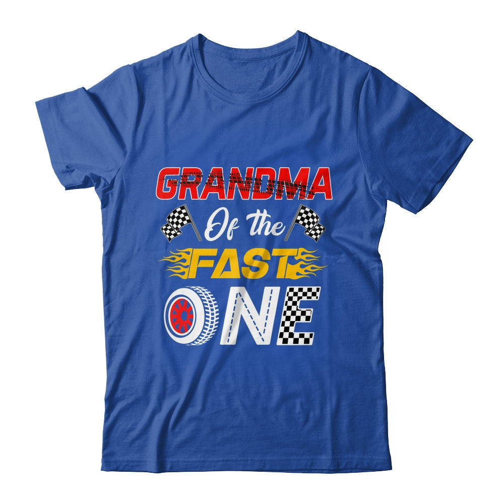 Grandma Of The Fast One 1st Birthday Race Car Family Shirt & Hoodie | teecentury