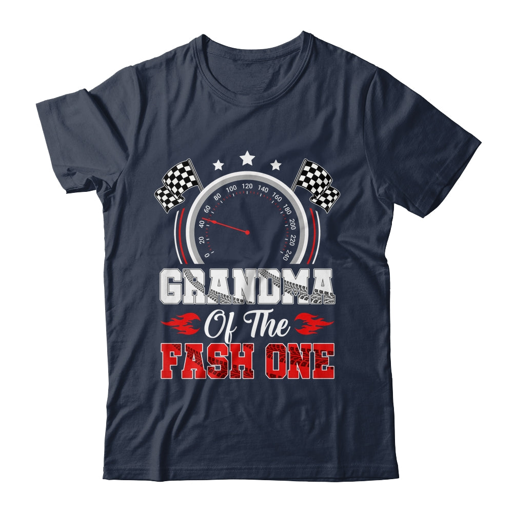 Grandma Of The Fast One 1st Birthday Racing Car Family Shirt & Hoodie | teecentury