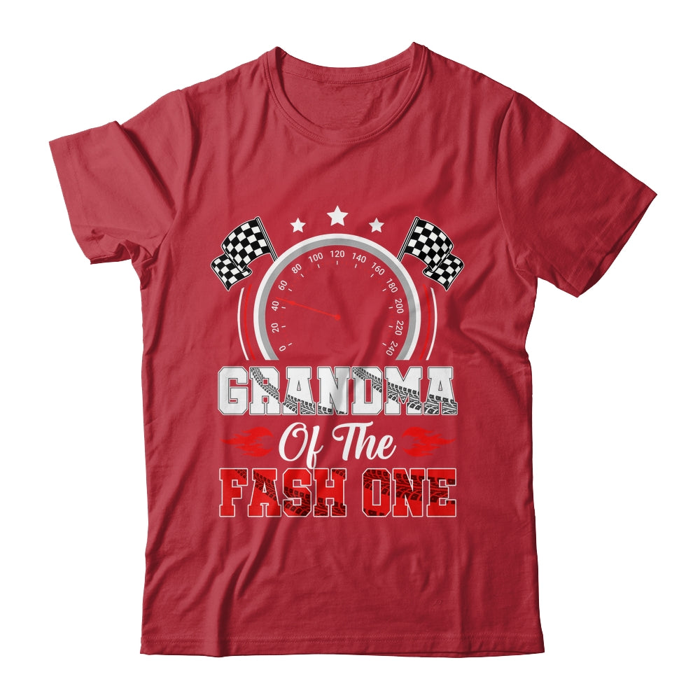 Grandma Of The Fast One 1st Birthday Racing Car Family Shirt & Hoodie | teecentury